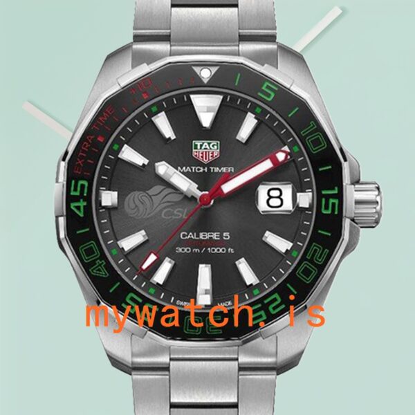Tag Heuer Aquaracer WAY201E.BA0927 43mm Men Bracelet Grey Dial: Genuine vs. Replica
