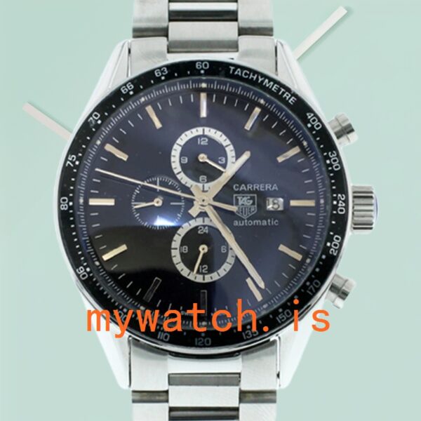 Tag Heuer Carrera 43mm CV2010.BA0794 Mens Black Dial Automatic: Genuine vs. Replica