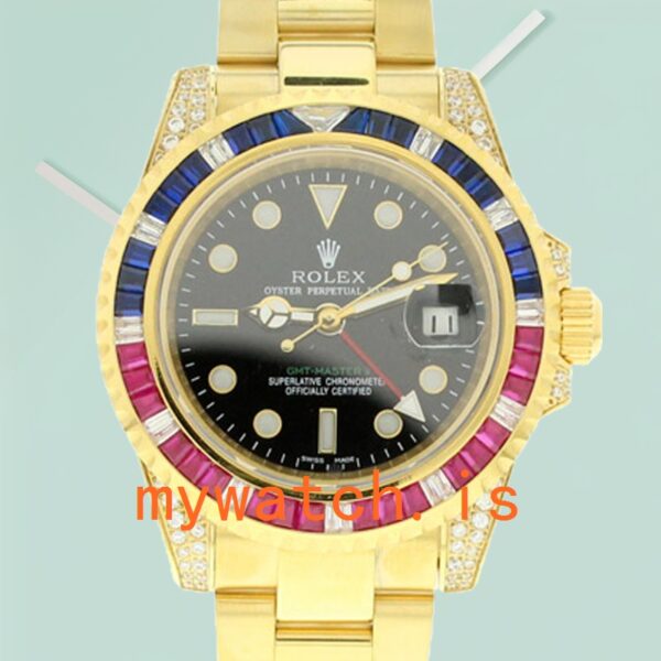 Rolex GMT Master Mens 116758 SAru-78208 40mm Oyster Bracelet Black Dial: Genuine vs. Replica