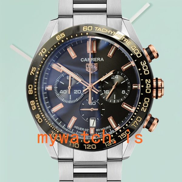 Tag Heuer Carrera 43mm Men CBN2A5A.FC6481-001 Quartz: Original vs. Replica