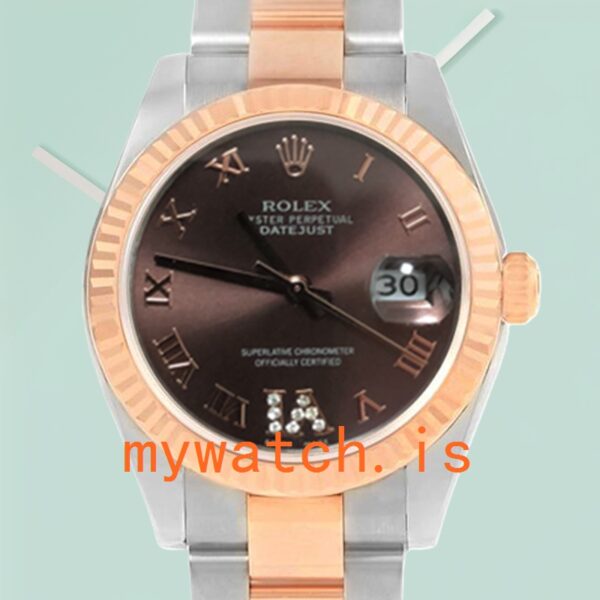 Rolex Datejust 178271 31mm Unisex Chocolate Dial Rose Gold-tone: Genuine vs. Replica