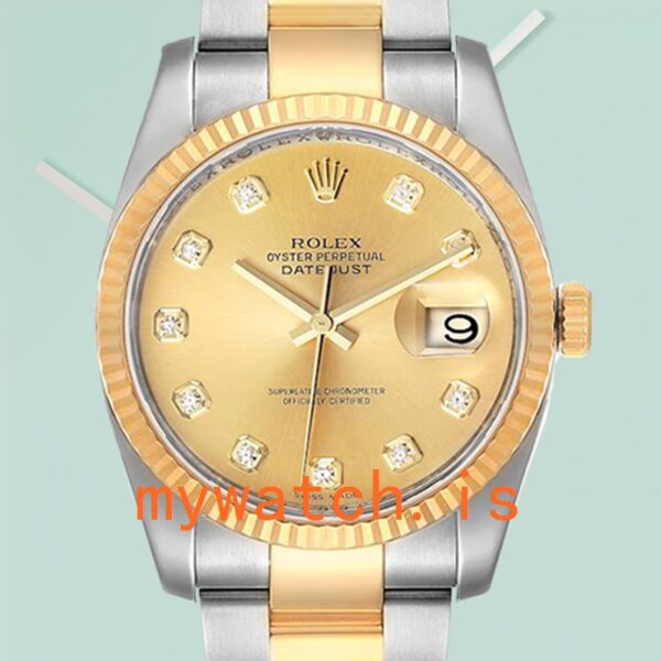 Rolex Datejust Mens 116233CDO 36mm Silver-tone: Genuine vs. Replica Analysis