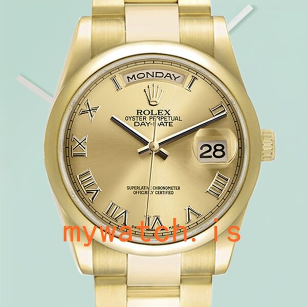 Rolex Day-Date Men's 118208 36mm Champagne Dial: A Symbol of Prestige and Precision
