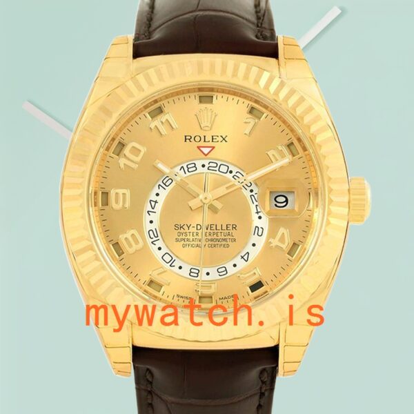 Rolex Sky-Dweller 326138 Men's 42mm Automatic: Genuine vs. Replica