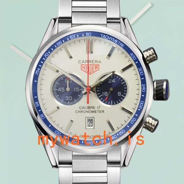Tag Heuer Carrera Men CarreraWSB-009 43mm White Dial Stainless Steel: Genuine vs. Replica