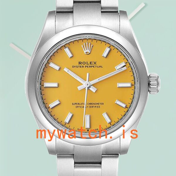 Rolex Oyster Perpetual Ladies m277200-0005 31mm Yellow Dial: A Timeless Elegance