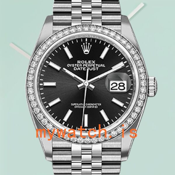 Rolex Datejust Ladies 36mm m126284rbr-0007 Black Dial Diamond Bezel: A Comprehensive Analysis